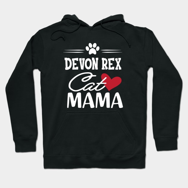 Devon rex cat mama Hoodie by KC Happy Shop